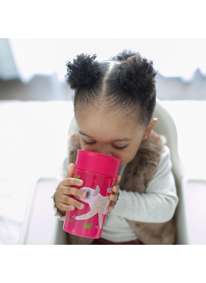 Dr. Brown's Milestones Cheers360 Cup, Pink & Red, 10oz, 2 Count (Pack of 1)