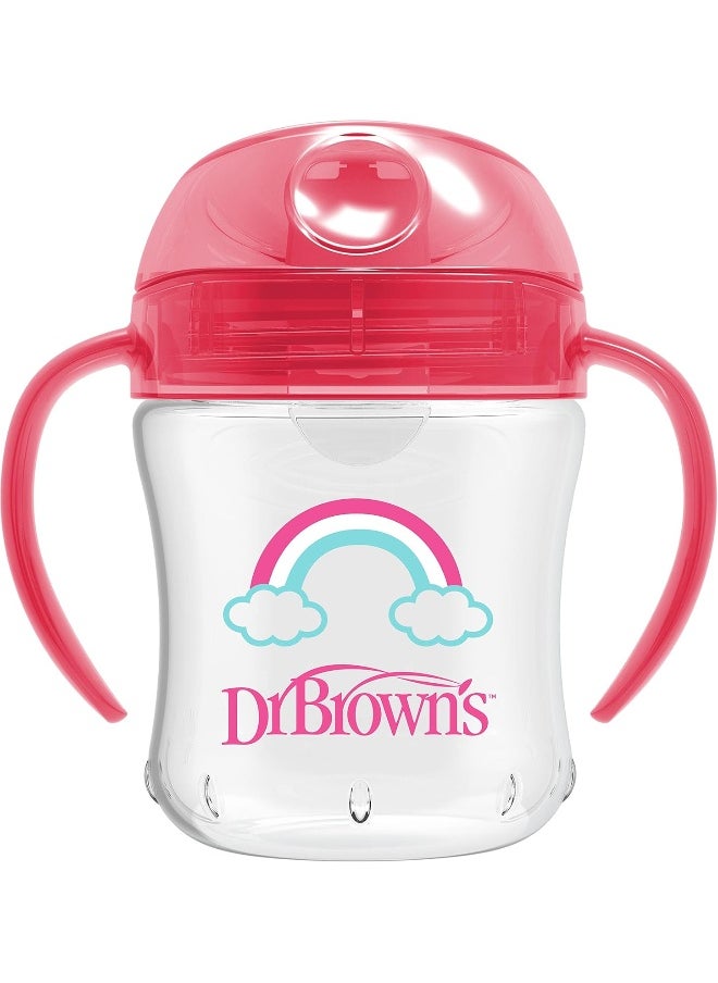 Dr. Brown's Transition Sippy Cup with Soft Spout - Pink - 6oz - 6m+
