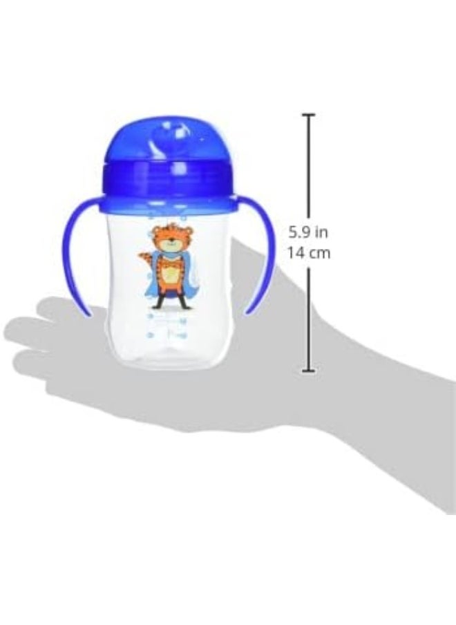 Dr. Brown's Milestones Soft Spout Sippy Cup with Handles - Blue - 9oz - 9m+