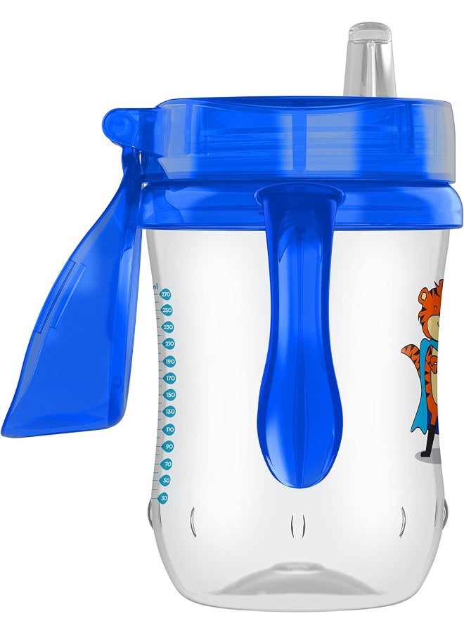 Dr. Brown's Milestones Soft Spout Sippy Cup with Handles - Blue - 9oz - 9m+