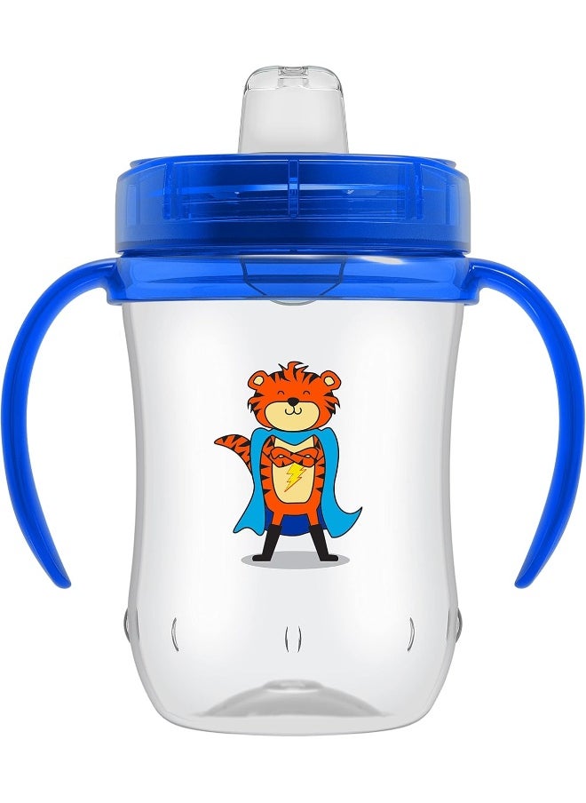 Dr. Brown's Milestones Soft Spout Sippy Cup with Handles - Blue - 9oz - 9m+