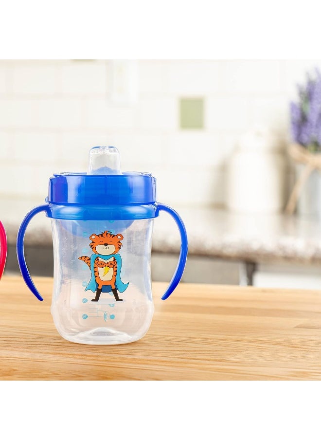 Dr. Brown's Milestones Soft Spout Sippy Cup with Handles - Blue - 9oz - 9m+