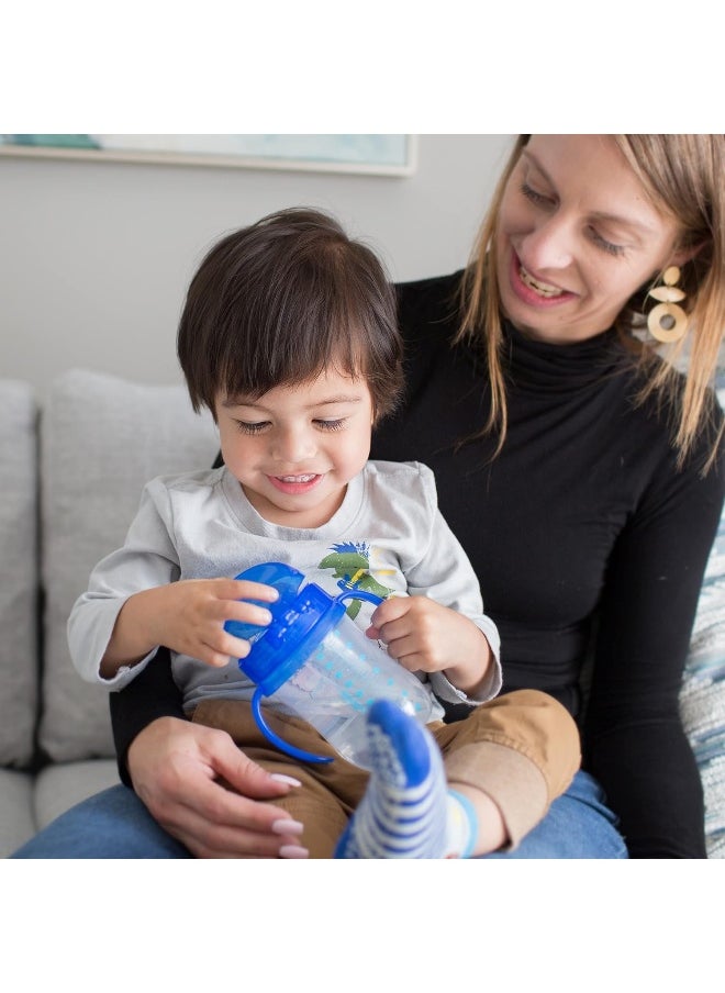Dr. Brown's Milestones Soft Spout Sippy Cup with Handles - Blue - 9oz - 9m+