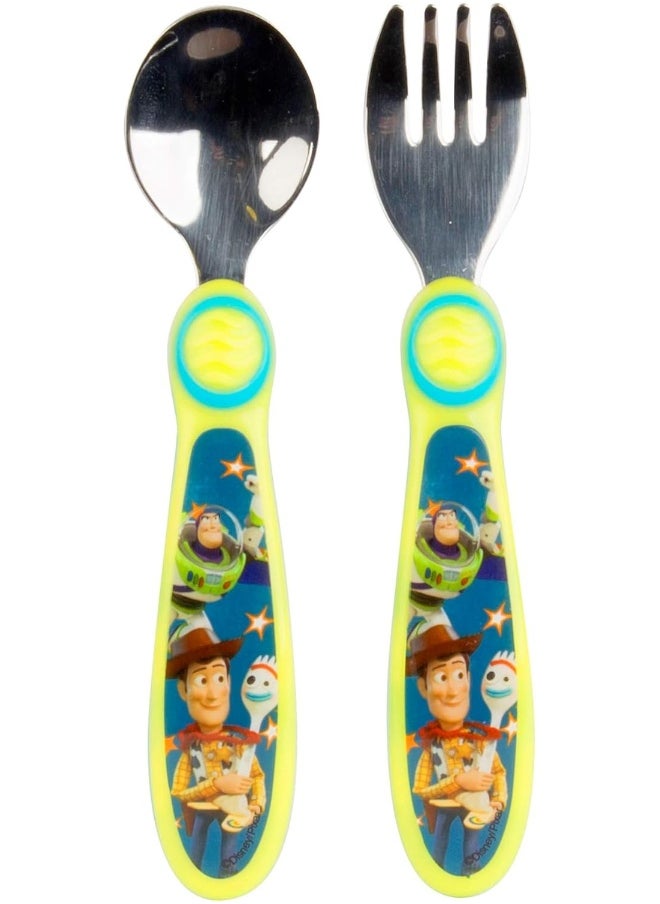 The First Years Disney/Pixar Toy Story Fork & Spoon, Green