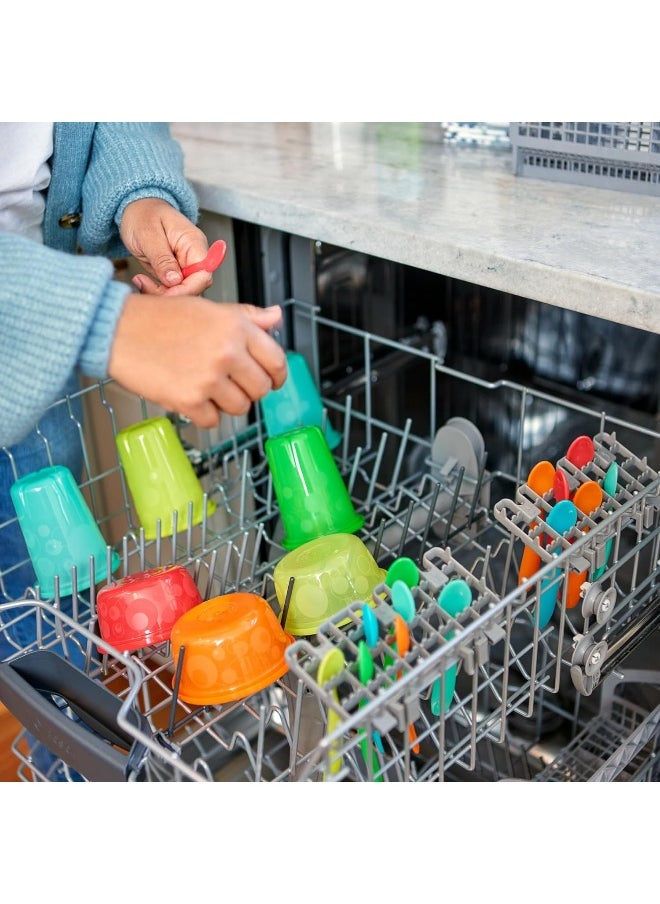 The First Years Take & Toss Spill Proof Sippy Cups Value Pack, Rainbow, 20-Pieces