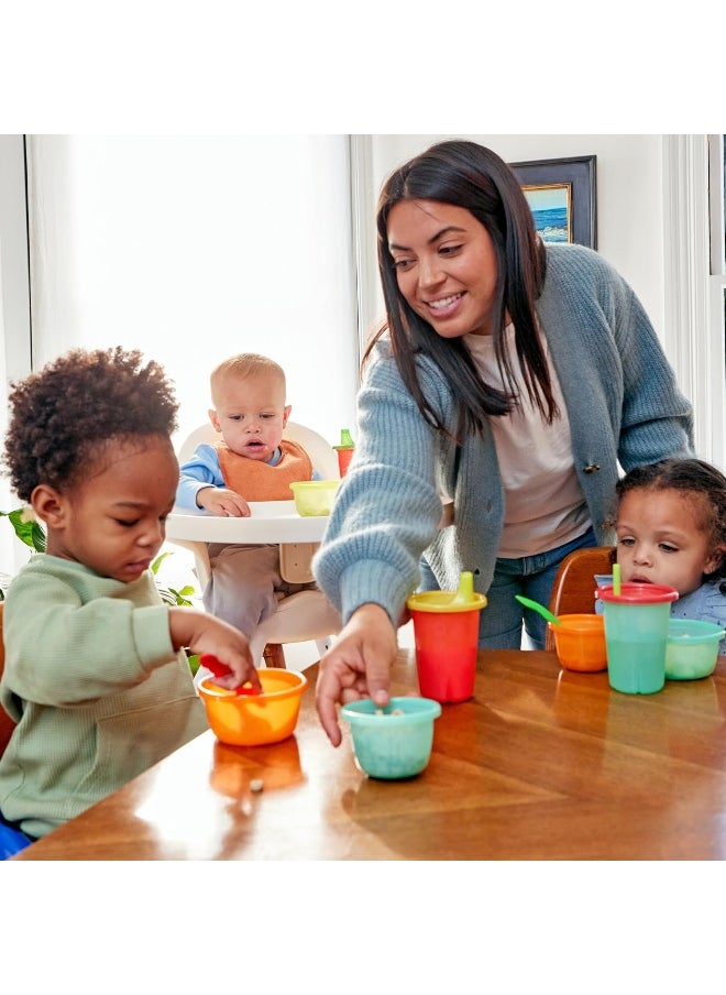 The First Years Take & Toss Spill Proof Sippy Cups Value Pack, Rainbow, 20-Pieces
