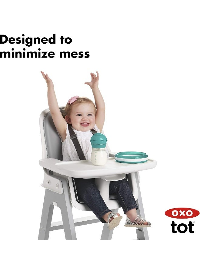 OXO Tot Transitions Straw Cup, 9 oz, Teal, Pack of 2