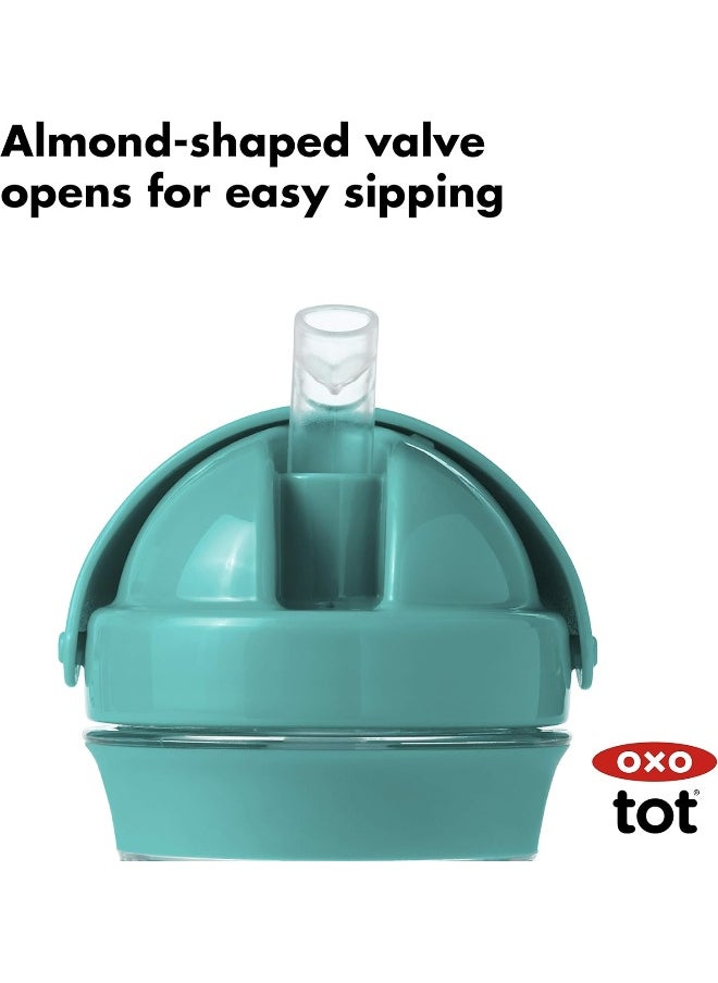 OXO Tot Transitions Straw Cup, 9 oz, Teal, Pack of 2