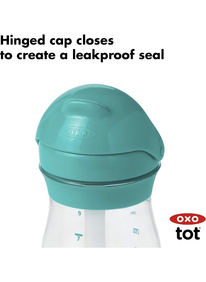 OXO Tot Transitions Straw Cup, 9 oz, Teal, Pack of 2