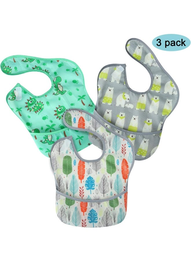 PandaEar 3 Pack Super Light Weight Baby Bib