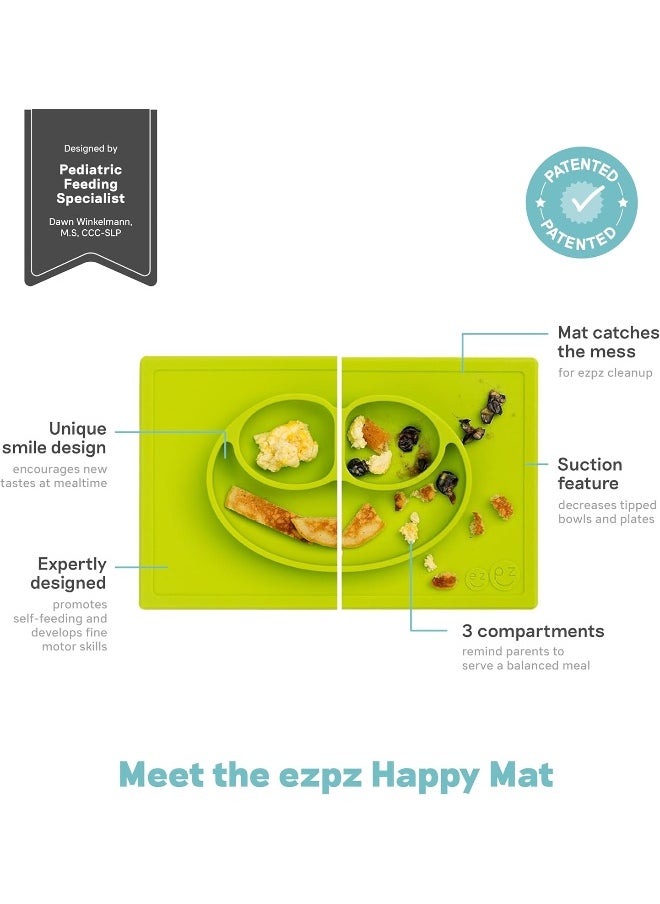 Ezpz - Happy mat Silicone Lime Plate