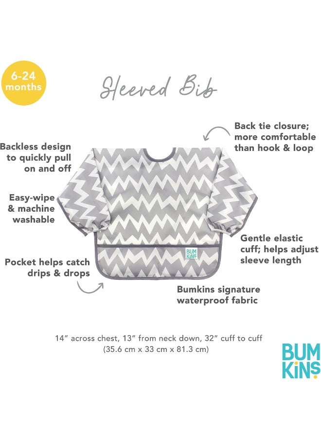 Bumkins Sleeved Bib for Girl or Boy
