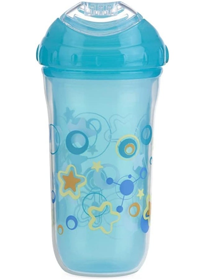 Nuby 9 oz No-Spill Insulated Cool Sipper, Teal