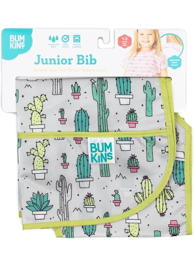 Bumkins Bibs, Baby and Toddler Bibs, Bibs for Girls and Boys, Large for 1-3 Years, Short Sleeve Bib for Kids, Mess Proof Lightweight Waterproof Fabric Bib