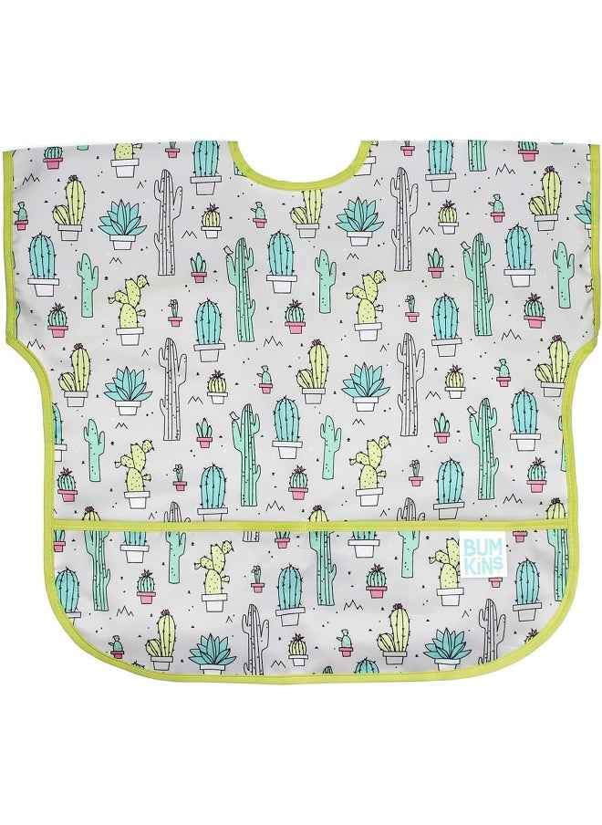 Bumkins Bibs, Baby and Toddler Bibs, Bibs for Girls and Boys, Large for 1-3 Years, Short Sleeve Bib for Kids, Mess Proof Lightweight Waterproof Fabric Bib