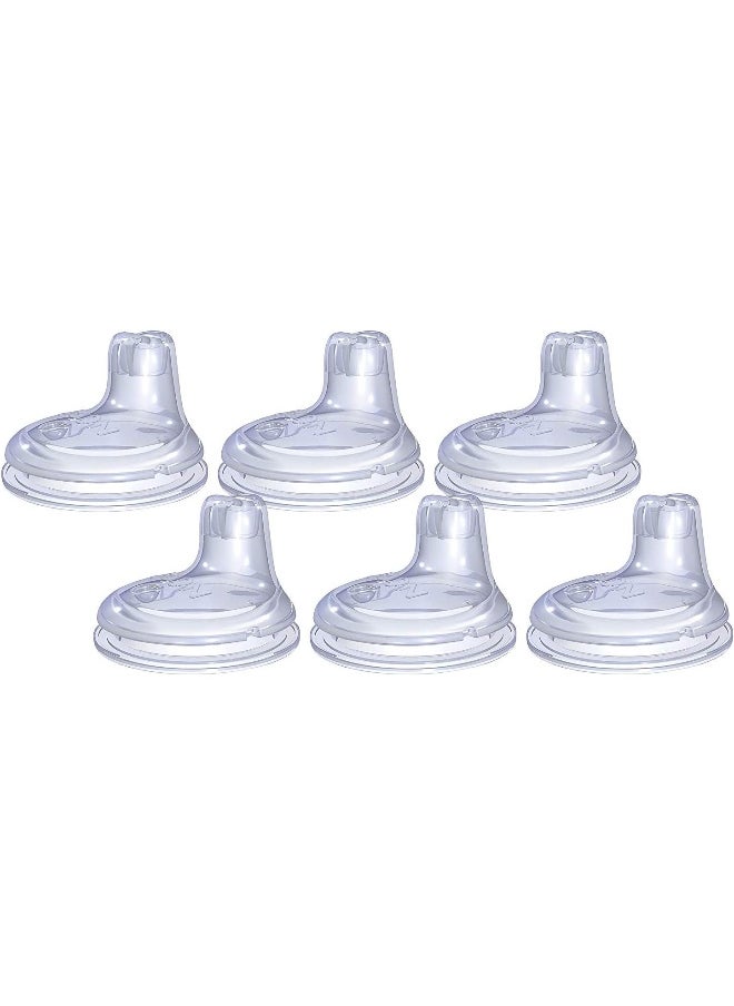 Nuby Sippy Gripper Cup Replacement Spouts - 6 Count