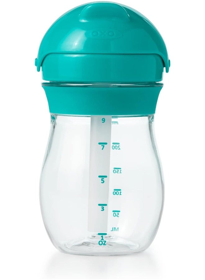 OXO Tot Transitions Straw Cup, 9 oz, Teal, Pack of 1