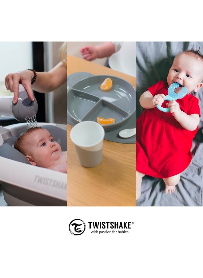 Twistshake Baby Anti-Colic Teats with Breast like Structure - Set of 2 | S Size - 0 Months+ | Soft Silicone - BPA-Free | Transparent