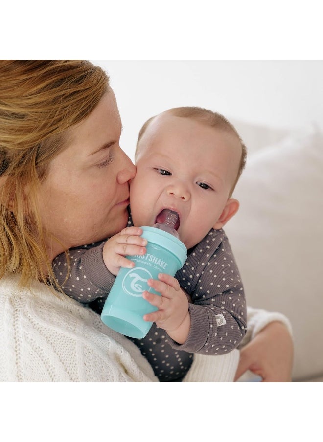 Twistshake Baby Anti-Colic Teats with Breast like Structure - Set of 2 | S Size - 0 Months+ | Soft Silicone - BPA-Free | Transparent