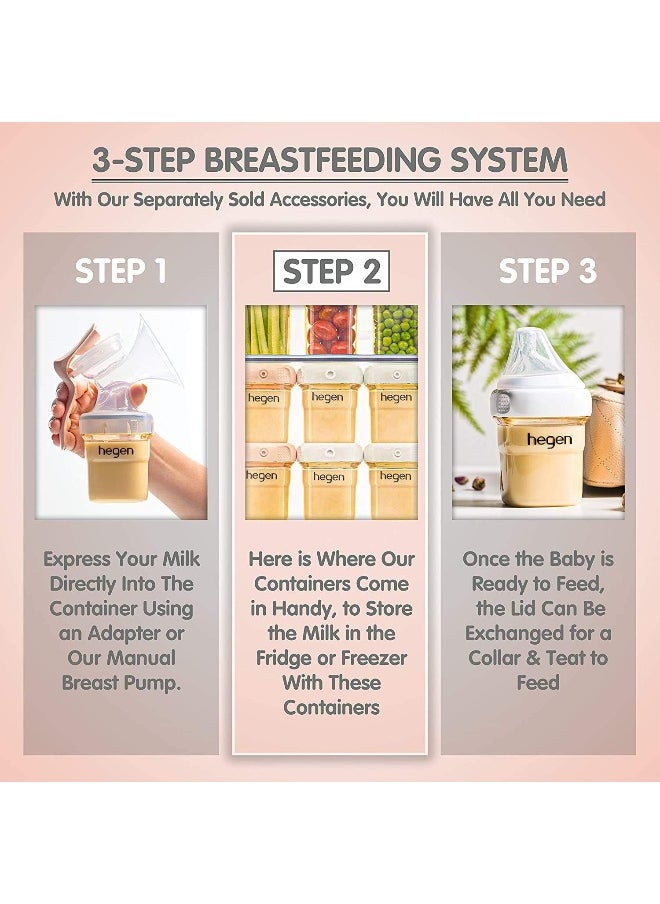 Hegen PCTO™ 150ml/5oz Breast Milk Storage PPSU (4-pack)