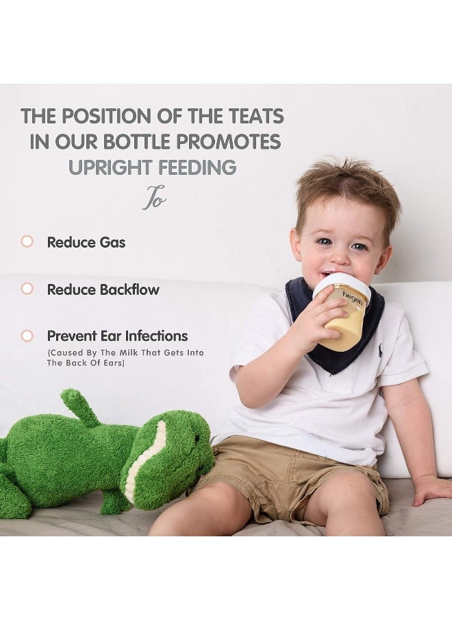 Hegen PCTO™ 150ml/5oz Feeding Bottle PPSU, Pack of 2 with 2 x Slow Flow Teat, 1 to 3 Months