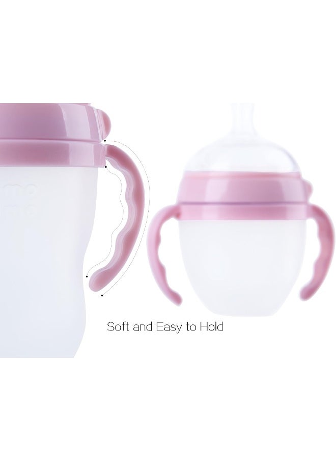 GOLOHO Compatible Bottle Handle for Comotomo, (Pack of 2, Pink)