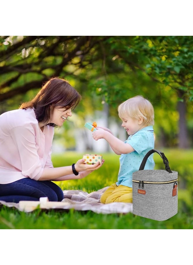 Mancro Baby Bottle Bag with Insulated Cooler