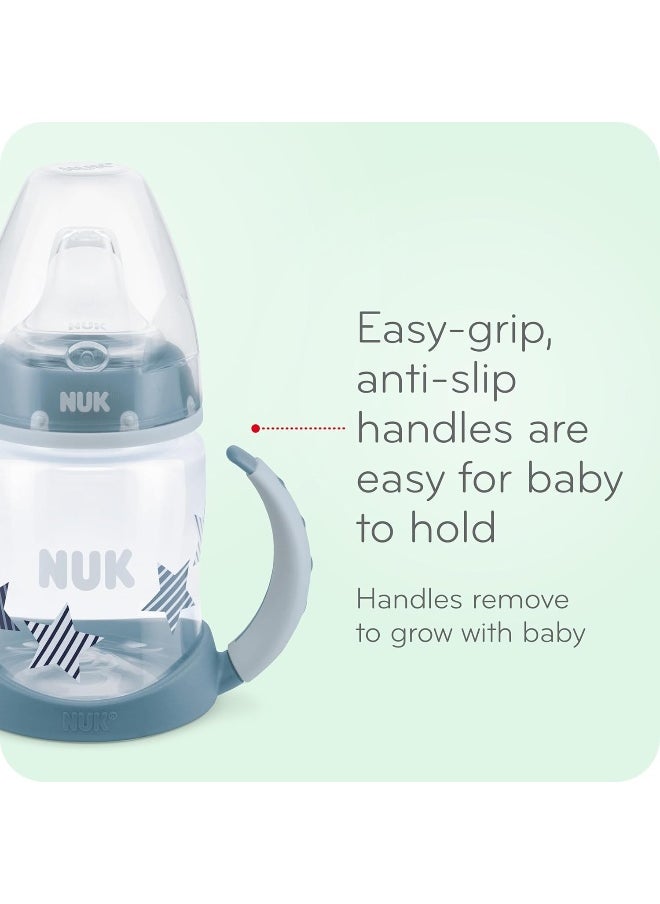 NUK Smooth Flow Anti Colic Baby Bottle, 5 oz, 4 Pack, Elephant