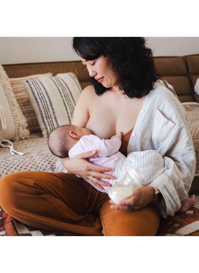 Minbie 3 Month+ Breastfeeding Baby Bottle, BPA-Free Kit