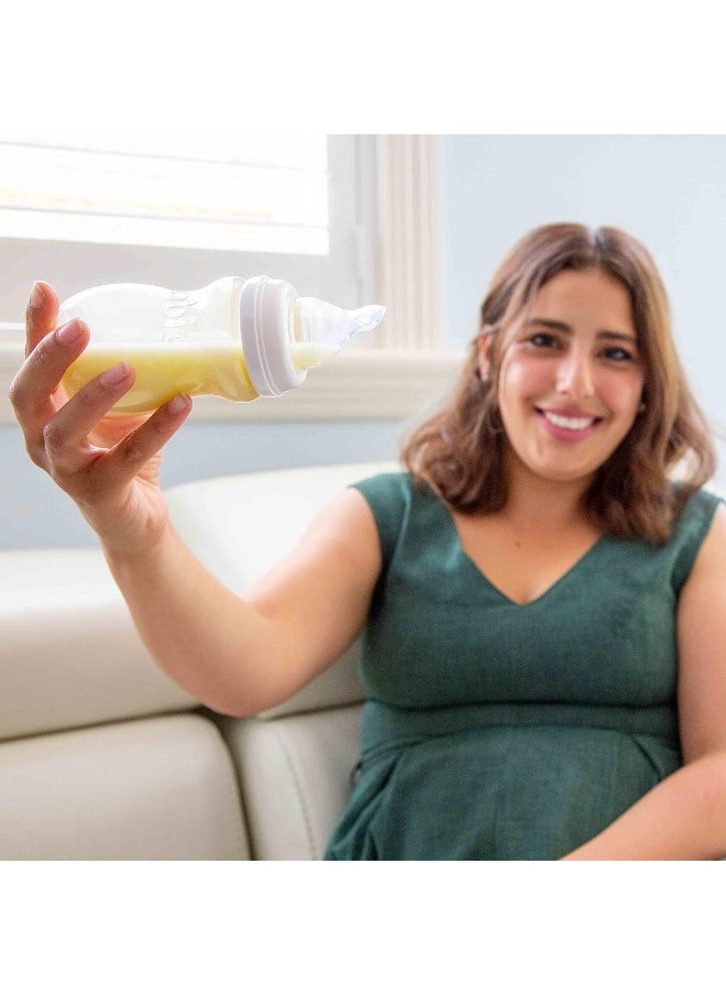 Minbie 3 Month+ Breastfeeding Baby Bottle, BPA-Free Kit
