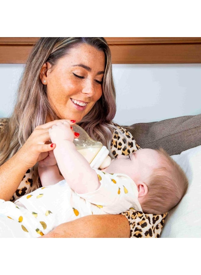 Minbie 3 Month+ Breastfeeding Baby Bottle, BPA-Free Kit