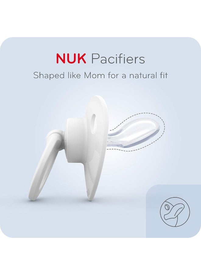 NUK Simply Natural Baby Bottles with SafeTemp Gift Set - Includes 4 Bottles, 3 Pacifiers, and 2 Replacement Bottle