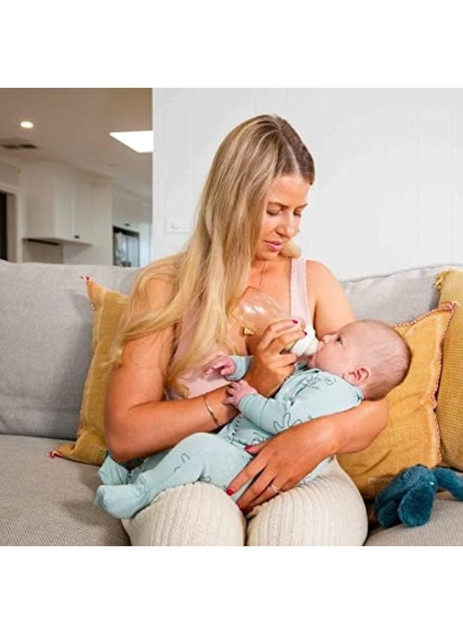 Minbie 6 Months + Breastfeeding Baby Bottle - Anti Colic & Reflux, BPA Free PPSU