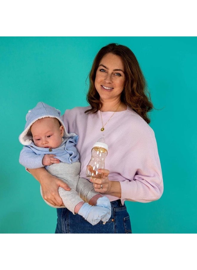 Minbie 6 Months + Breastfeeding Baby Bottle - Anti Colic & Reflux, BPA Free PPSU