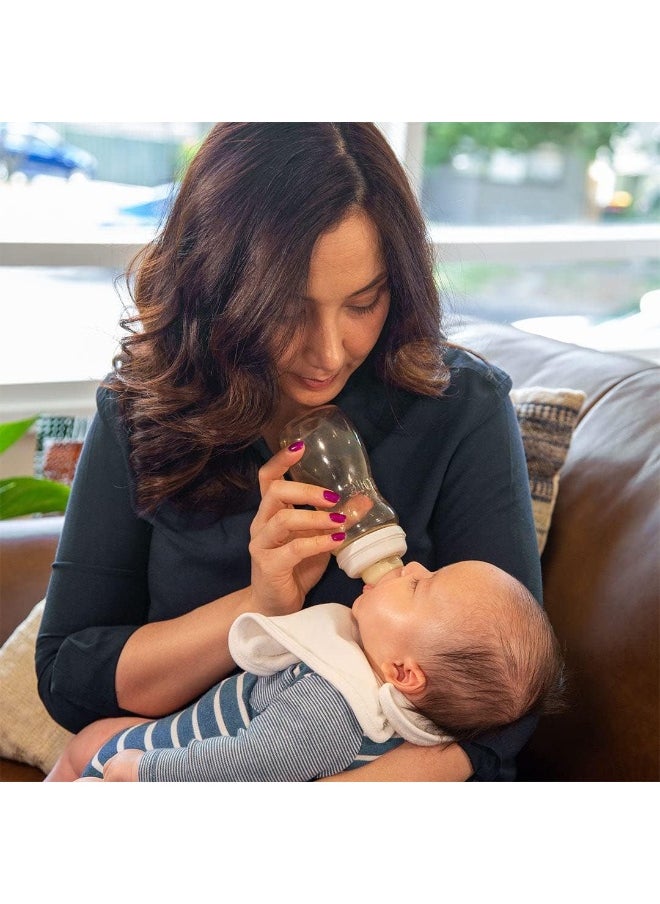 Minbie 6 Months + Breastfeeding Baby Bottle - Anti Colic & Reflux, BPA Free PPSU