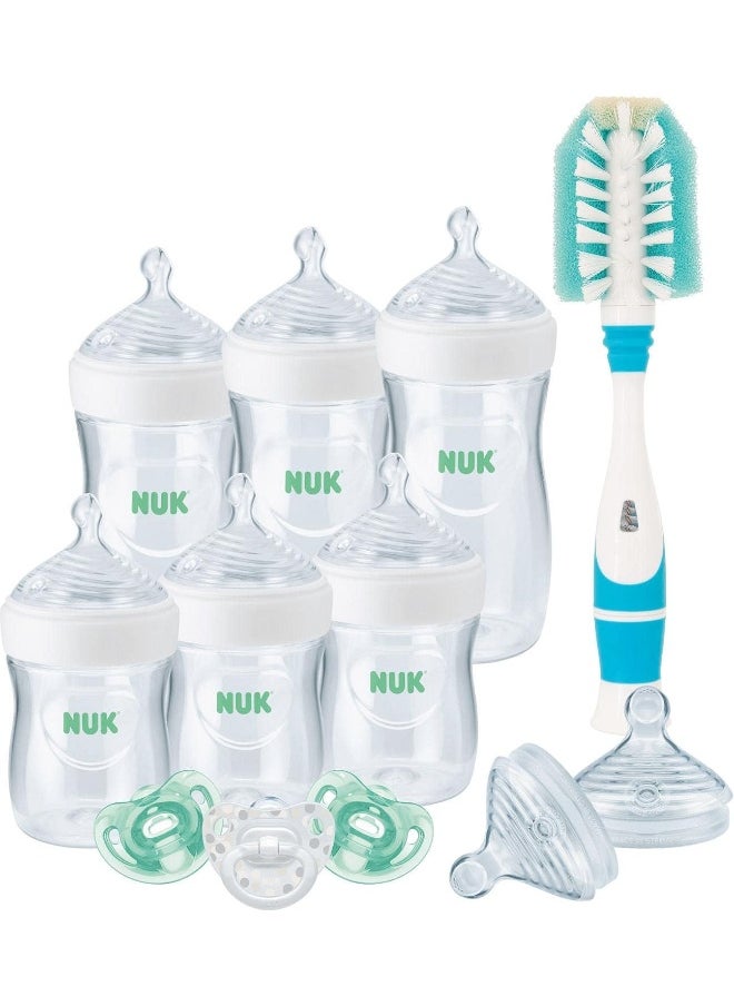 NUK Simply Natural Baby Bottle Newborn Gift Set, Timeless Collection