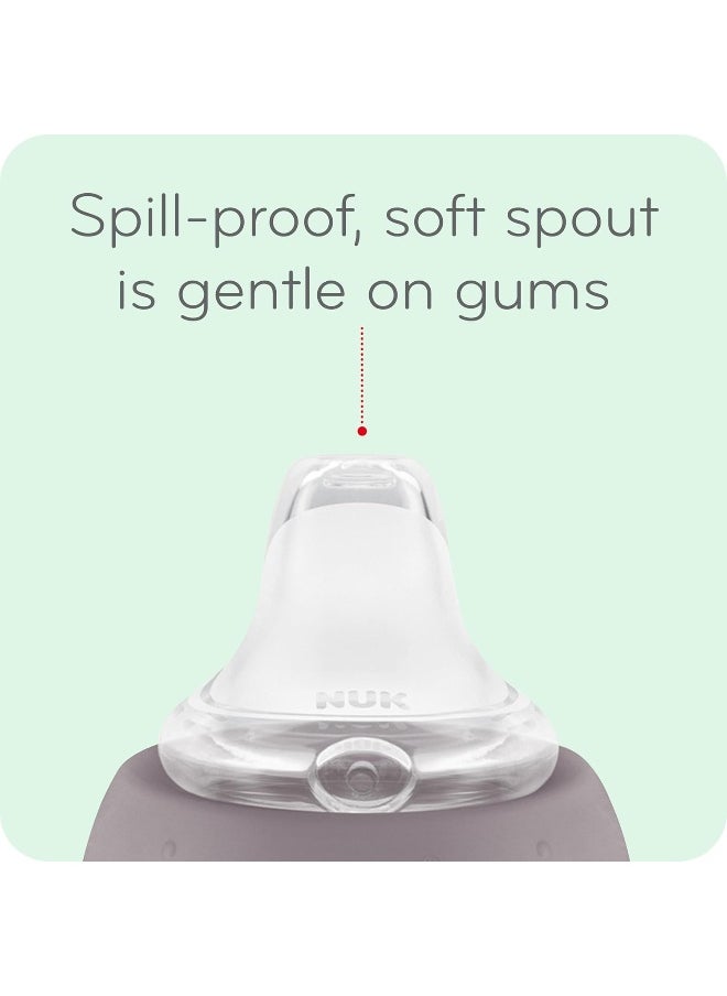 NUK Replacement Silicone Spout, Clear, 1 Count Pack of 3