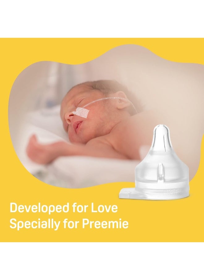 Pigeon Preemie Silicone Nipple(SSS), 1 Count