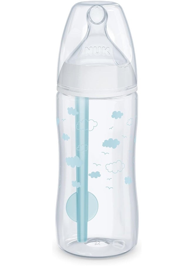 NUK Smooth Flow Pro Anti Colic Baby Bottle - Easy to Assemble and Clean & Reduces Newborn Spit-up & Gas, 10oz, 4-Pack, Neutral