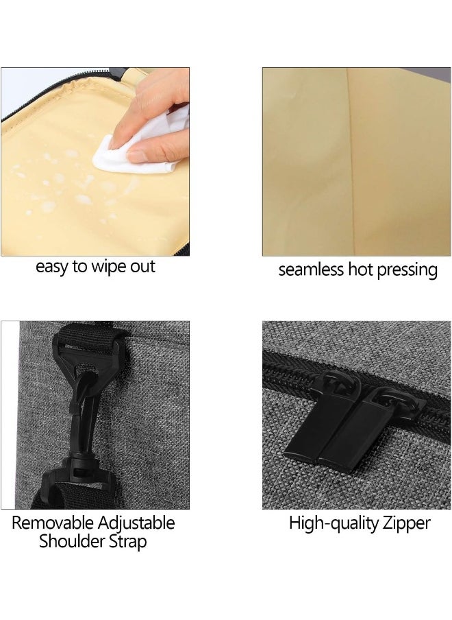 Teamoy Double Layer Breastmilk Cooler Bag with Ice Pack, Travel Baby Bottle Cooler Bag Tote Up to 6 Large 9 Ounce Bottles