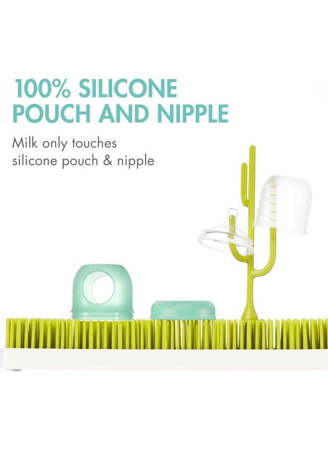 Boon® NURSH® Reusable Silicone Pouch Bottles - Mint, 8oz, (3pk)