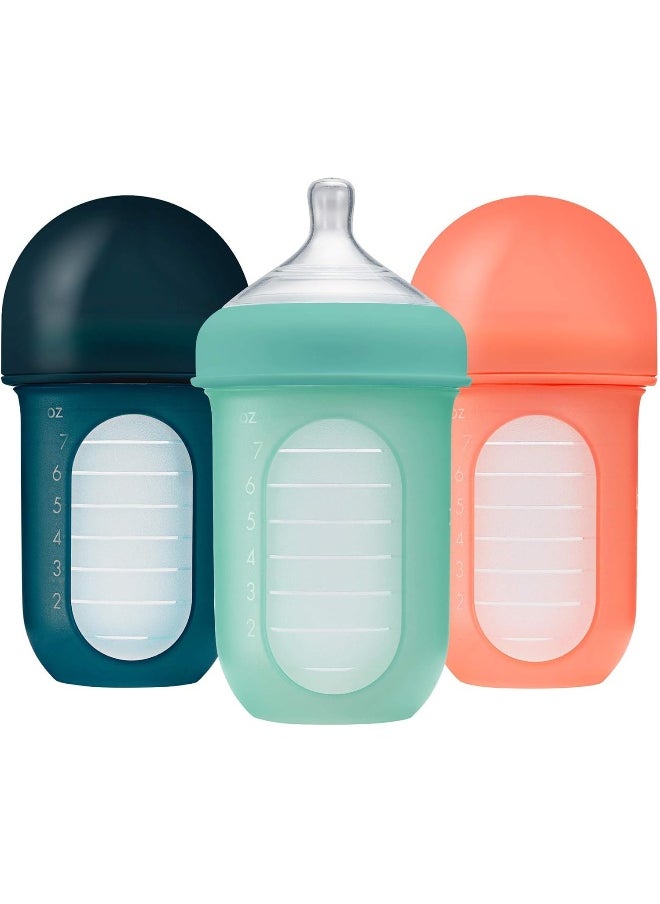 Boon® NURSH® Reusable Silicone Pouch Bottles - Mint, 8oz, (3pk)