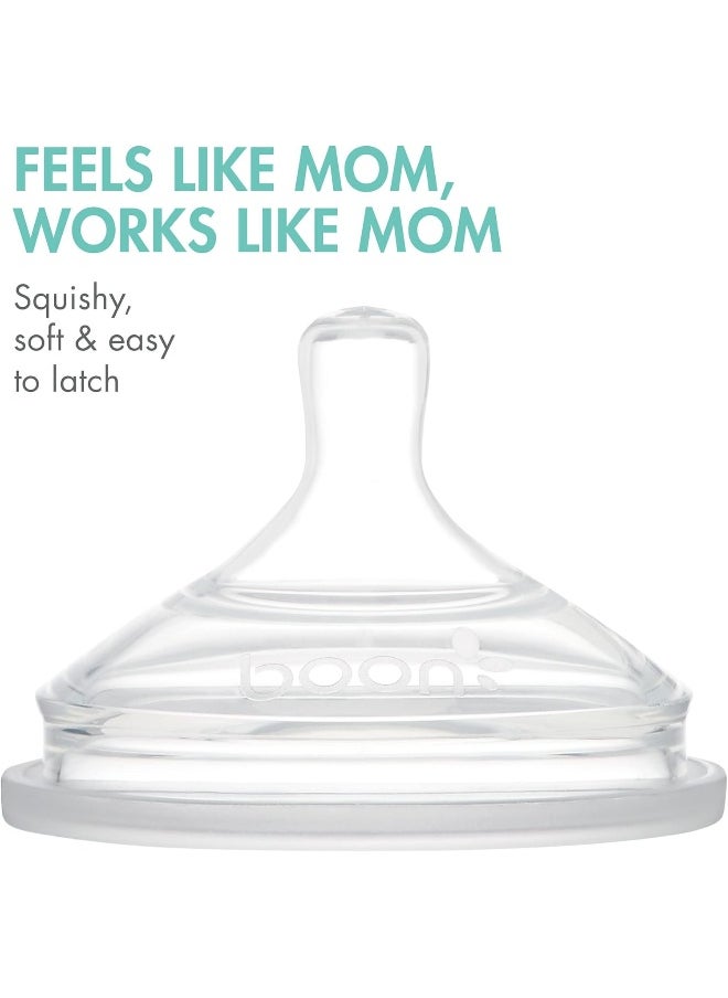 Boon® NURSH® Reusable Silicone Pouch Bottles - Mint, 8oz, (3pk)