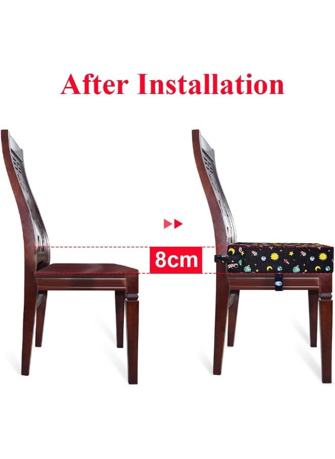 Sunmall Dining Chair Heightening Cushion Portable Dismountable Adjustable Highchair Booster for Baby Toddler Kids Infant Washable Thick Chair Seat Pad Mat
