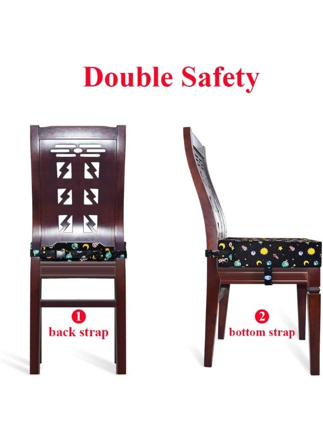 Sunmall Dining Chair Heightening Cushion Portable Dismountable Adjustable Highchair Booster for Baby Toddler Kids Infant Washable Thick Chair Seat Pad Mat