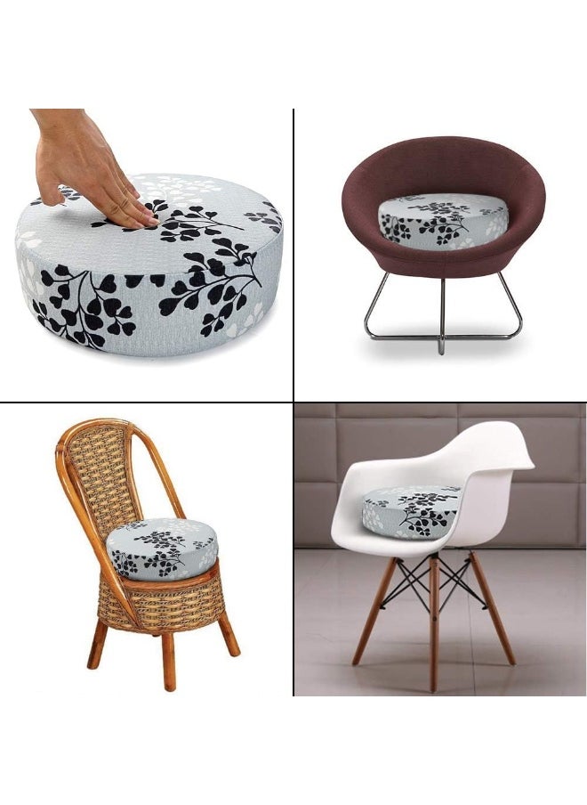 Zicac Chair Increasing Cushion - Baby Toddler Kids Infant Portable Round Dining Chair Booster Seat Washable Thick Chair Seat Pads Light Gray