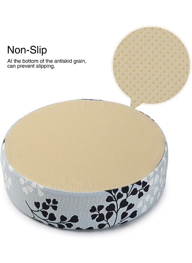 Zicac Chair Increasing Cushion - Baby Toddler Kids Infant Portable Round Dining Chair Booster Seat Washable Thick Chair Seat Pads Light Gray