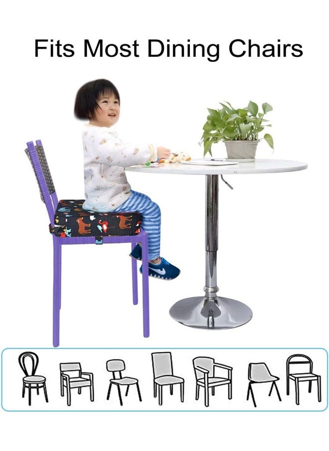 Sunmall Dining Chair Heightening Cushion Portable Dismountable Adjustable Highchair Booster for Baby Toddler Kids Infant Washable Thick Chair Seat Pad Mat