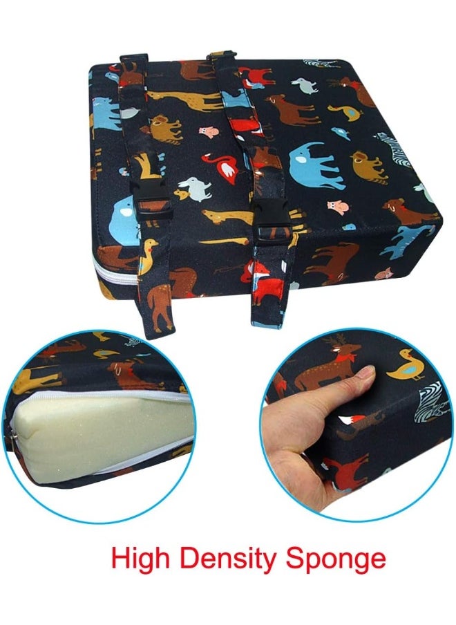 Sunmall Dining Chair Heightening Cushion Portable Dismountable Adjustable Highchair Booster for Baby Toddler Kids Infant Washable Thick Chair Seat Pad Mat