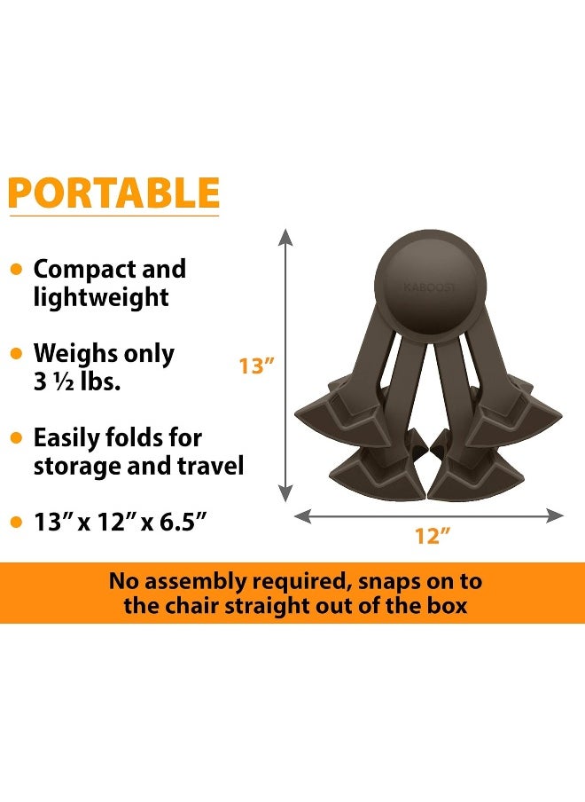 Kaboost Portable Chair Raiser Chocolate